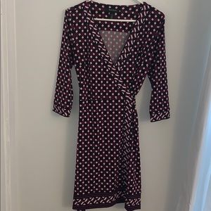 White House black market wrap dress